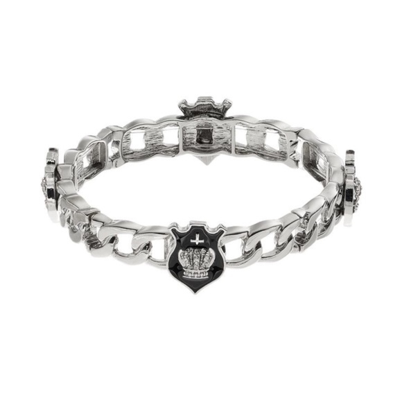 Juicy Couture Jewelry - Juicy Couture Shield Link Stretch Bracelet NWT